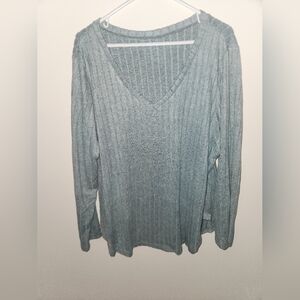 Amazon Green Ribbed Shirt 2XL